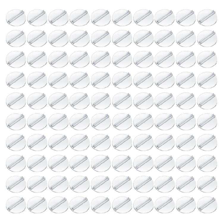 100Pcs Round Miniature Card Holder Stand Clear Small Card Stands Paper Miniature Bases For Board Game Easy To Use