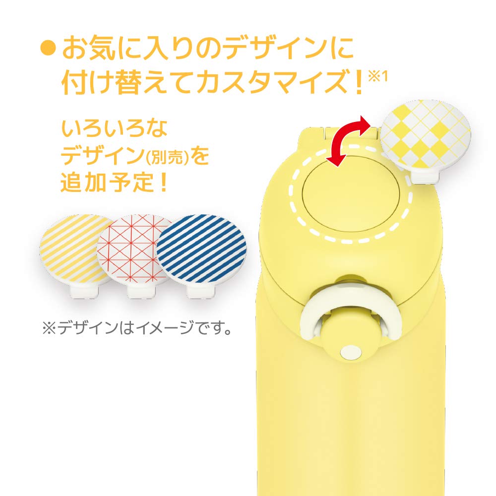 Thermos Vacuum Insulated Portable Matte MTY Mug, 500ml, Yellow, JNR-501LTD