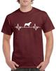 Unisex Mens Dog Gifts Tshirt Presents Labrador Retriever Heart Beat Pulse Love
