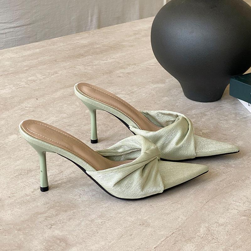 Fashion Fashion Pointed Toe Ladies High Heels Pumps Shoes Female Slides Footwear Slip On Elegant Women Thin Heels Shoes