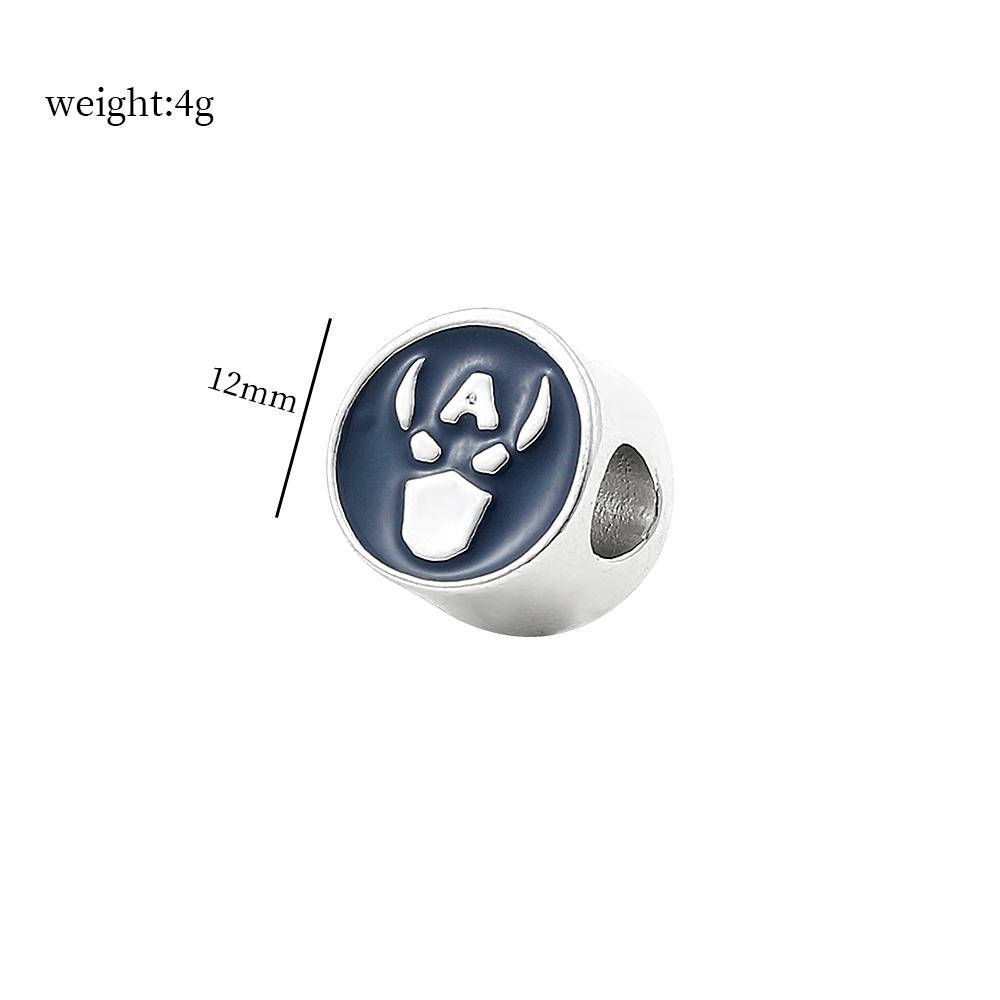 Bracciale con Charms per Figure di Film Perline Ciondolo Fai da Te Avengers Iron Man Spiderman Charms per Realizzazione Manuale Gioielli Accessori
