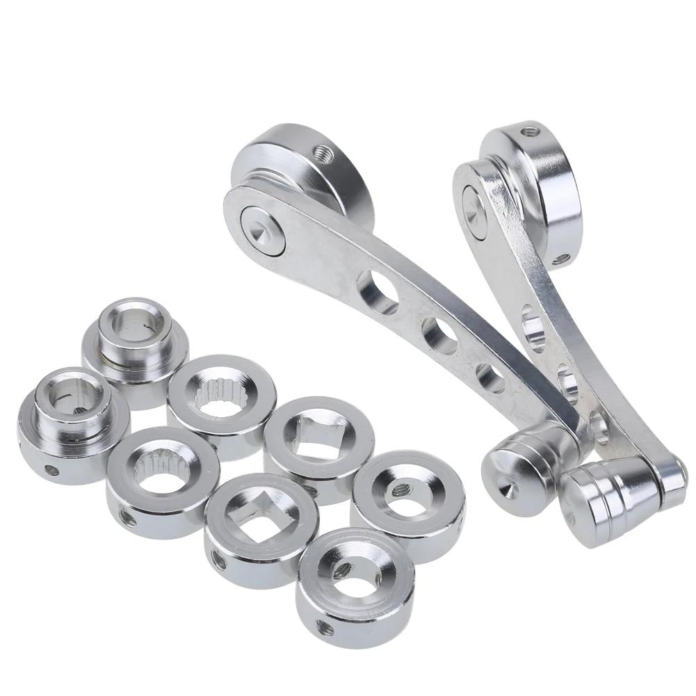 2pcs Aluminum Alloy Universal Car Window Handle Winder Riser Replacement