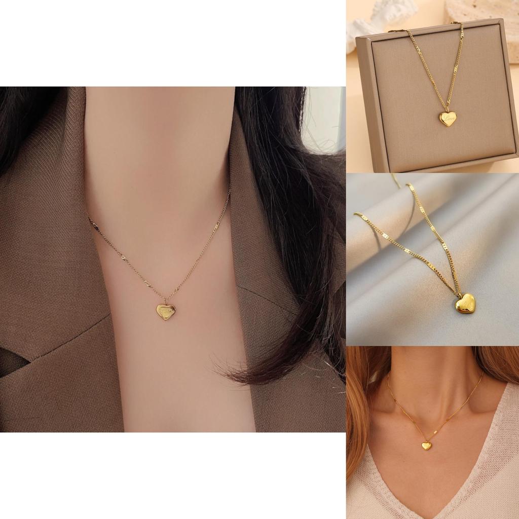 Minimalist Titanium Steel Letter Pendant Necklace With Gold Plating For Daily Wear And Gifts