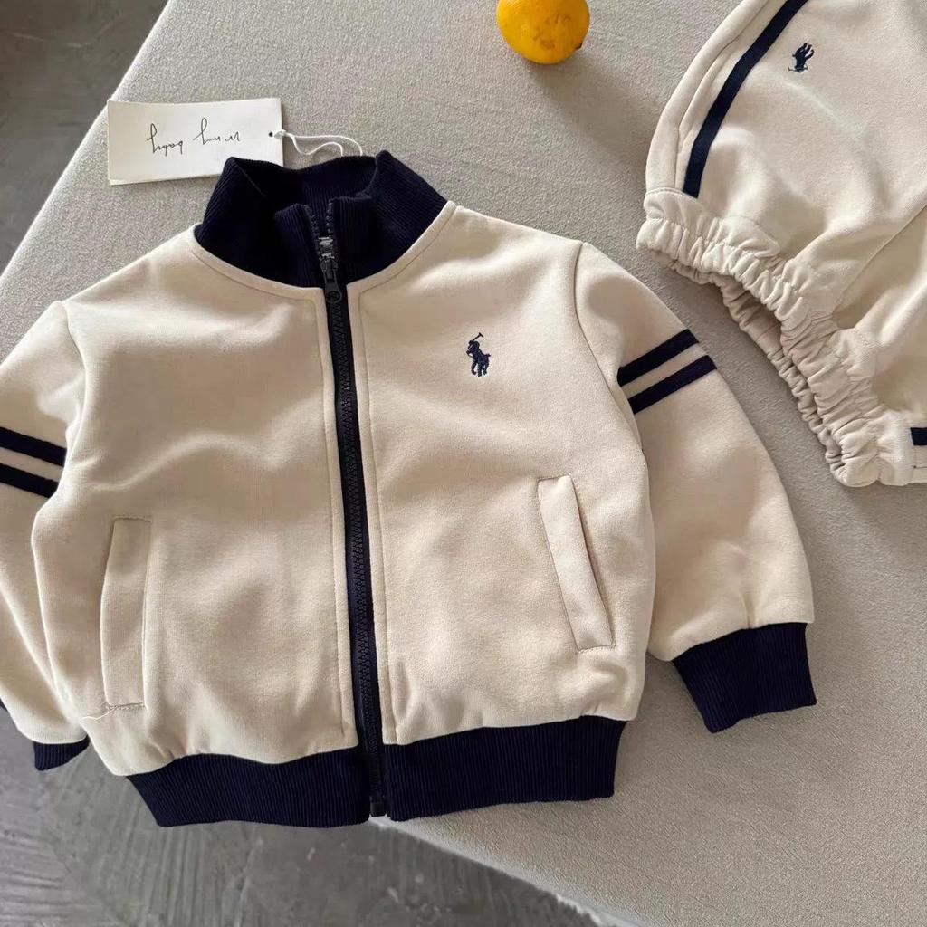 Trendiges Jungen-Set mit besticktem Hoodie und Jogginghose: Zweiteiliges Outfit für Frühling/Herbst für Kleinkinder bis große Kinder