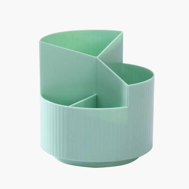 Rotatable Pen Holder Pencil Storage Box Student Desktop Office Stationert Household Multifunctional Makeup Brush Organizer Box