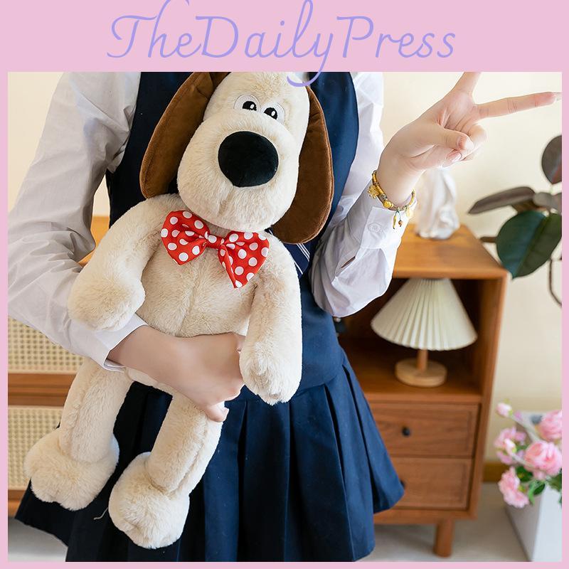Adorable Plush Dog Stuffed Animal Large Comfort Cuddle Toy Soft Fluffy Girls