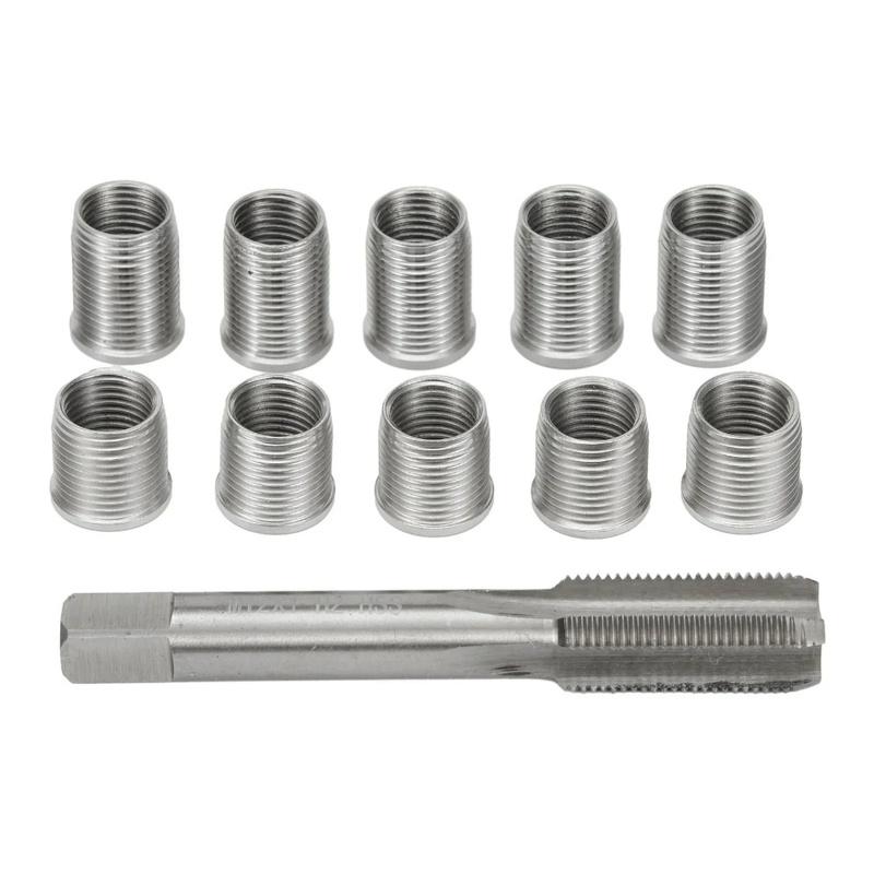 11-teiliges Spark Repair Gewindeloch Reparaturwerkzeug Set M10X1.25 Gewindebohrer Generatoren Reparaturwerkzeug