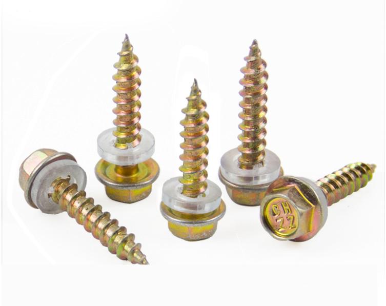 Šestihranná zásuvka M5M6 Prodloužený samovrtný vrut do dřeva s ostrým koncem a hlavou