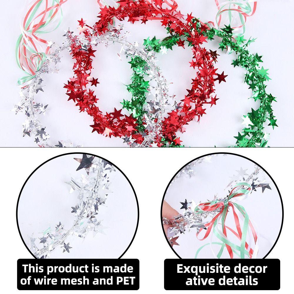 Shiny Christmas Headband Cute Korean Style Star Hair Hoop Photo Props Funny Christmas Wreaths Headwear