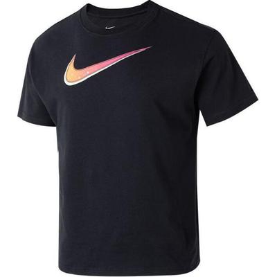 Logo Print Loose Casual Running Fitness Training Comfortable Breathable Crew Neck Short Sleeve T-Shirt Men Tops Black FV8407010