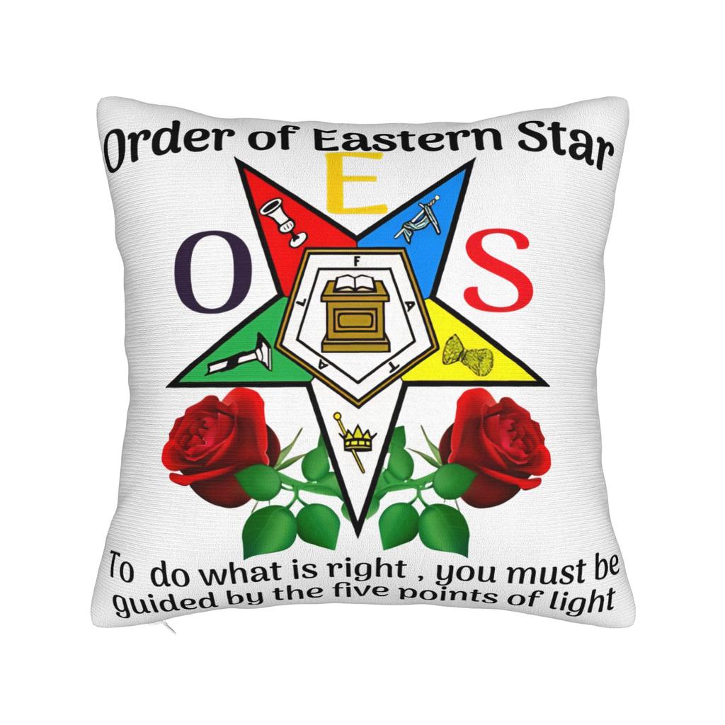 OES Order of the Eastern Star Sistar Sisterhood Pillow Cover Funny Pillow Case For Wedding Party Home Decor Graphic Pillowcases