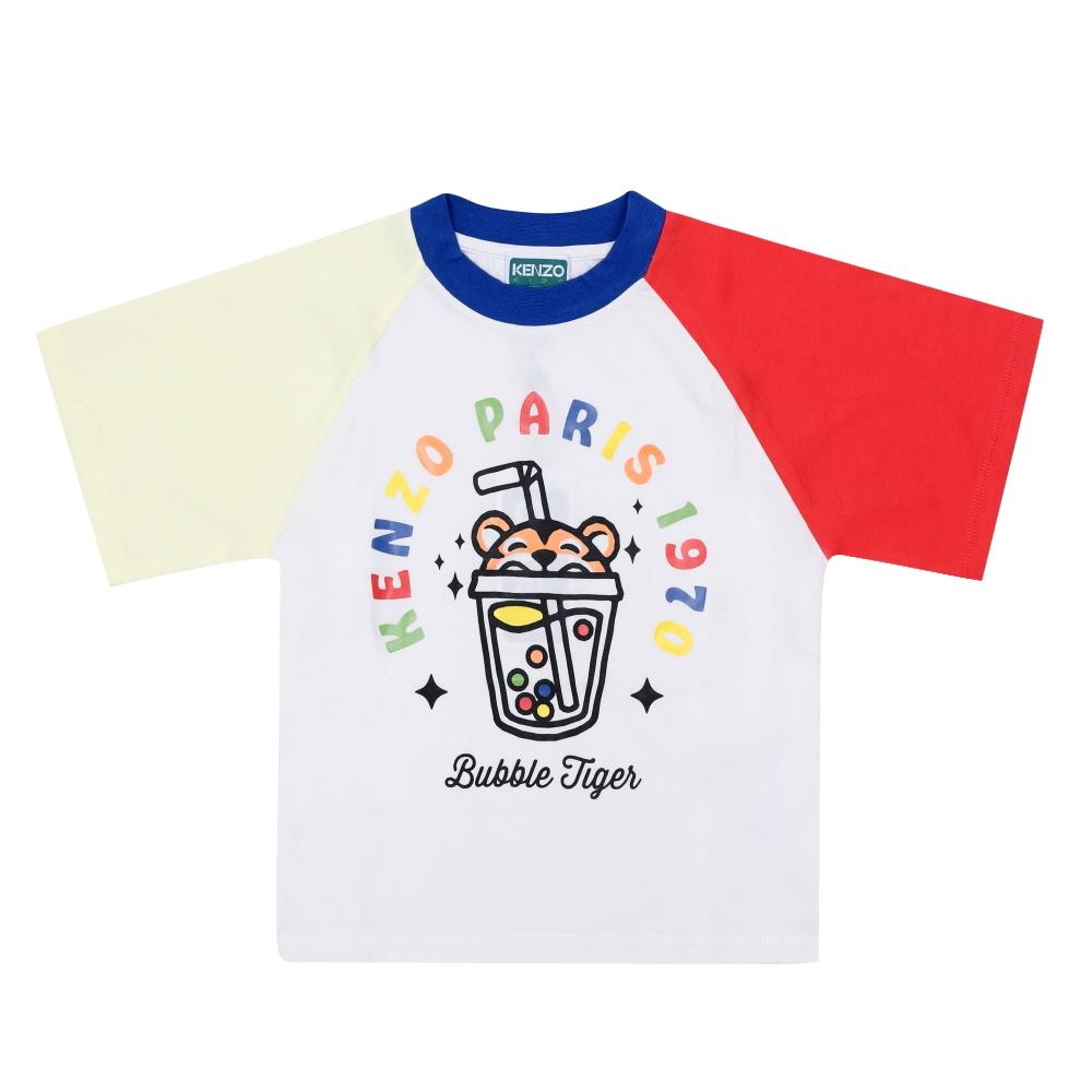 Kenzo Happy Sweet Tiger Bubble Tea Contrast Ringer K61852 117 K61852 117 (6A)