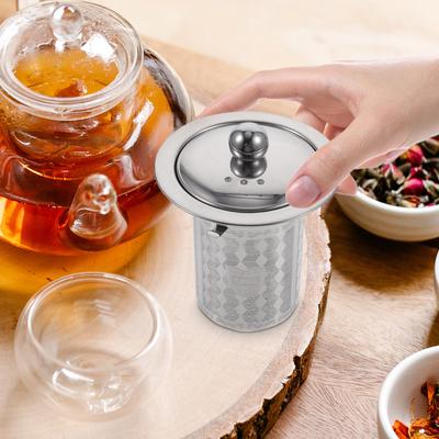 2Pcs Metal Tea Infuser Fine Mesh Strainer Stainless Steel Wide Application Brew Tea Filter Strainer for Teapot