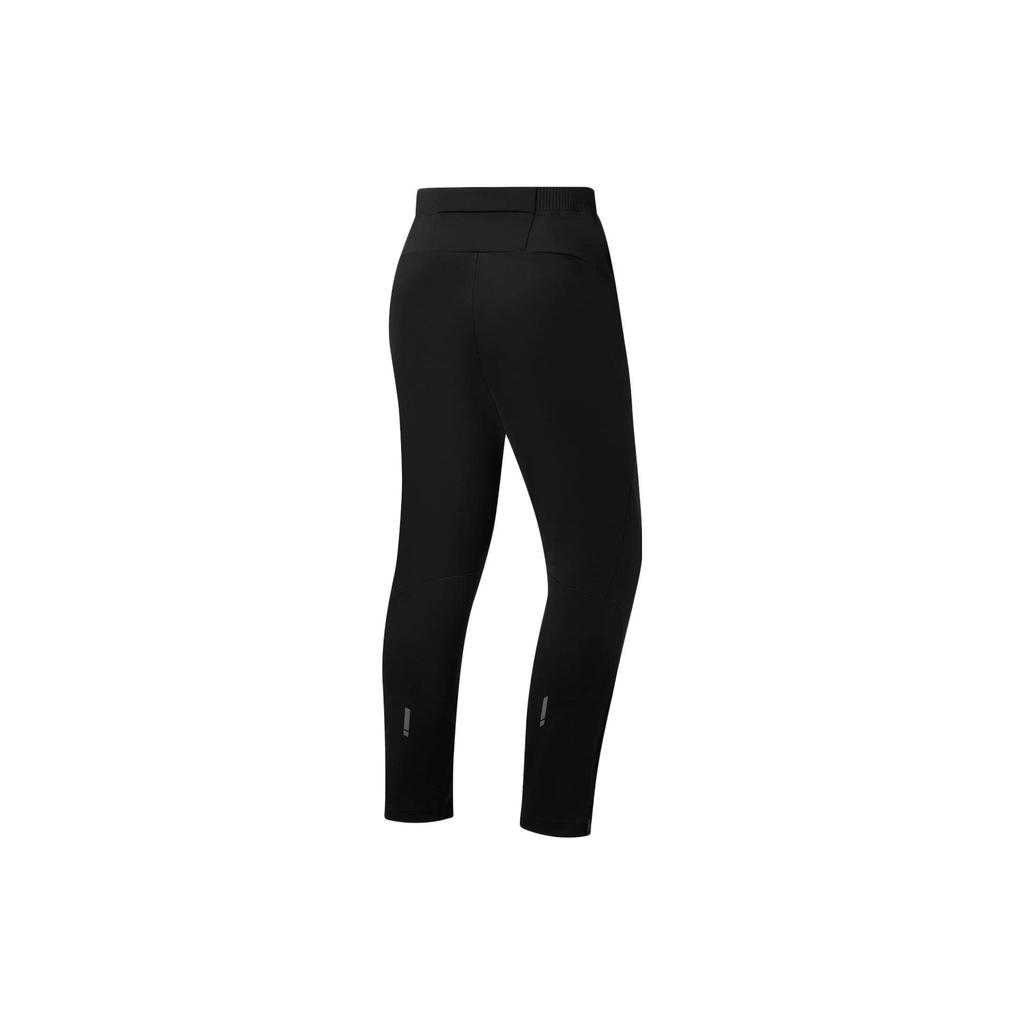 Li Ning Running Series Logo Print Slim Fit Sports Pants Men Bottoms Black AKYS951-1