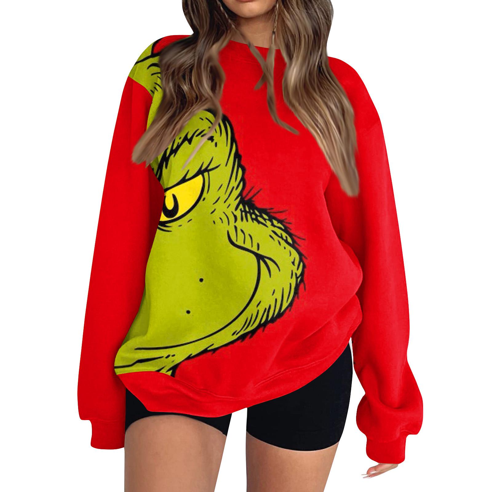 

Женская толстовка с цветными блоками, повседневная удобная свободная легкая женская толстовка с длинным рукавом и круглым вырезом XXXL красный