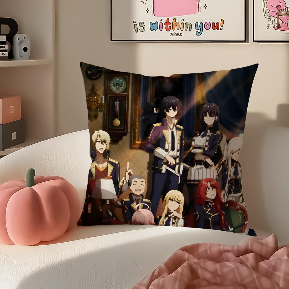 Epic Anime TThe Eminence In Shadow Cushion Cover Pillowcase Short Plush Invisible zipper Room Sofa Cushion Cover