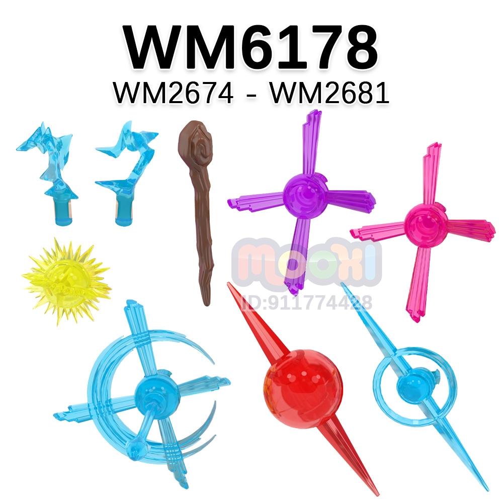 WM Blocchi Compatibili con Action Figure Accessori Mattoncini WM6183 WM6181 WM6180 WM6178 WM6177 WM6032 Parti Blocchi da Costruzione Giocattoli