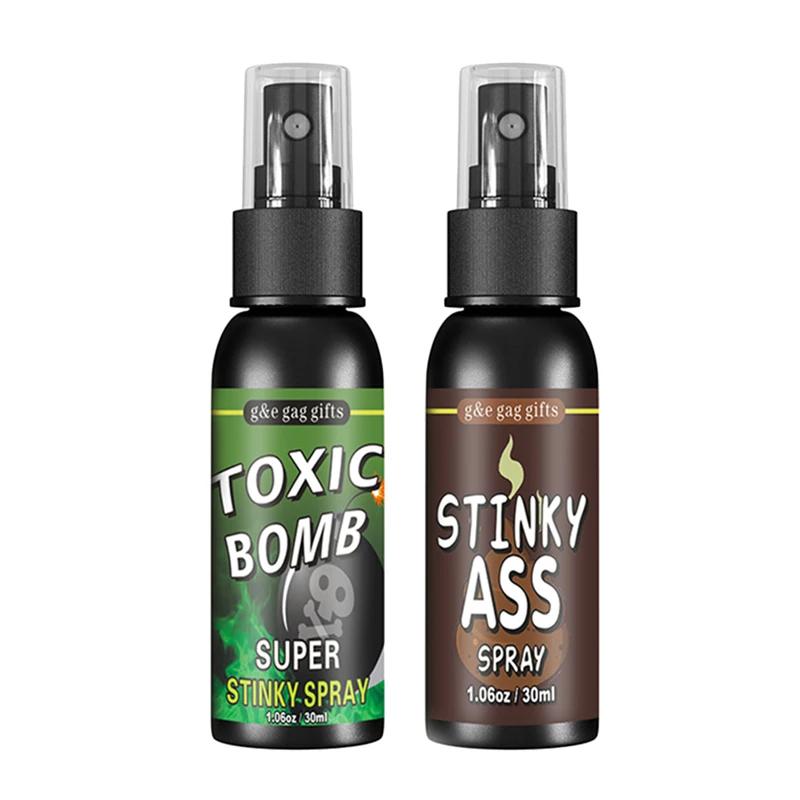 30ml Fart Gag Spray Prank Joke Plastic Smelly Stinky Gags Party Supplies Liquid Fart Gag for Adults Kids Non Toxic for Halloween