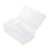Organisateur Porte-Masque Rectangulaire Plastique Transparent Avec Couvercle Boîte de Rangement Contenant de Collection Étui Rangement
