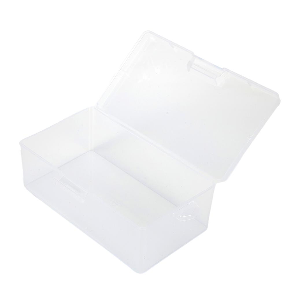 Organisateur Porte-Masque Rectangulaire Plastique Transparent Avec Couvercle Boîte de Rangement Contenant de Collection Étui Rangement