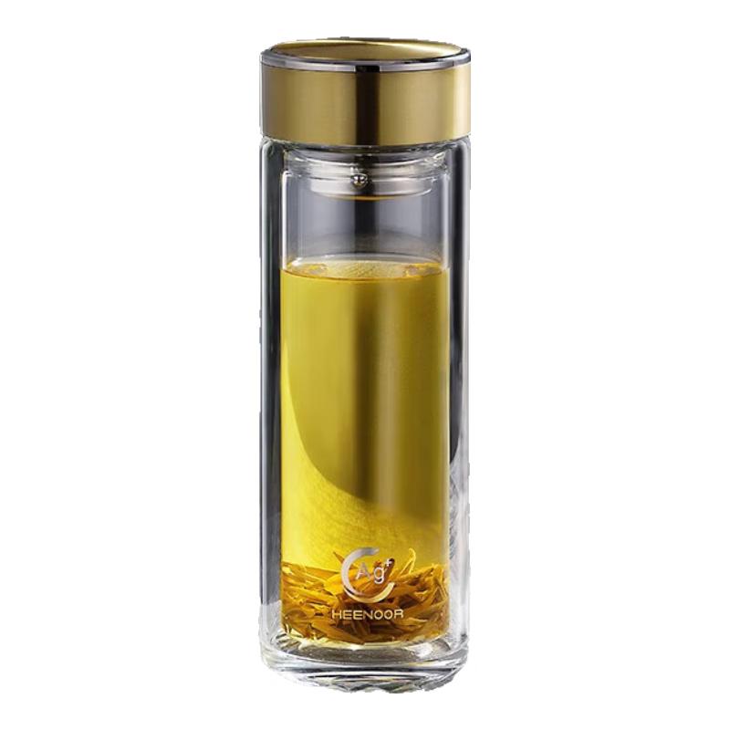 

XN-1929 Portable Double-Layer Glass Tea Infuser Bottle