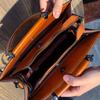 Bag Splicing Leather Women's Bag Shoulder Bag European and American Style Cowhide Handbag
