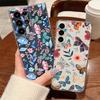 Romantic Flower Patterned Phone Case For Samsung Galaxy S26 S25 S24 S23 Ultra S22 Plus S24 S21 FE S25 Edge Clear TPU Soft Cover