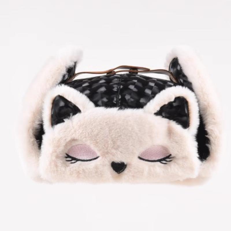 

Кепка Bubble Grid Small Fox Lei Feng для мужчин и женщин, теплая ветрозащитная, с милым рисунком, для защиты ушей, водонепроницаемая, для велоспорта, для молодежи One Size чёрный