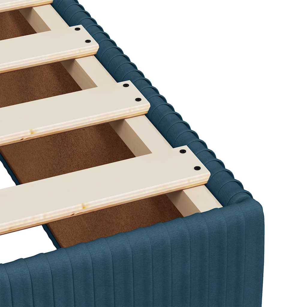 Bed Frame Blue 90x200 cm Velvet