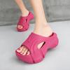 Fashion 2025 Women's 7cm Platform Sandals Thick Cushioned Flip Flops Elastic Wedge Cloud Comfort Summer Beach/Casual Walking Footwear