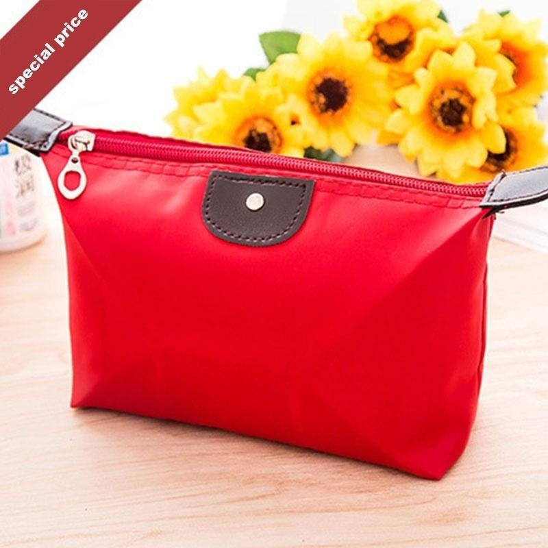 Fashion Lady Travel Make Up Cosmetic Pouch Bag Clutch Handbag Casual Purse HOT (Color:11 Colors)