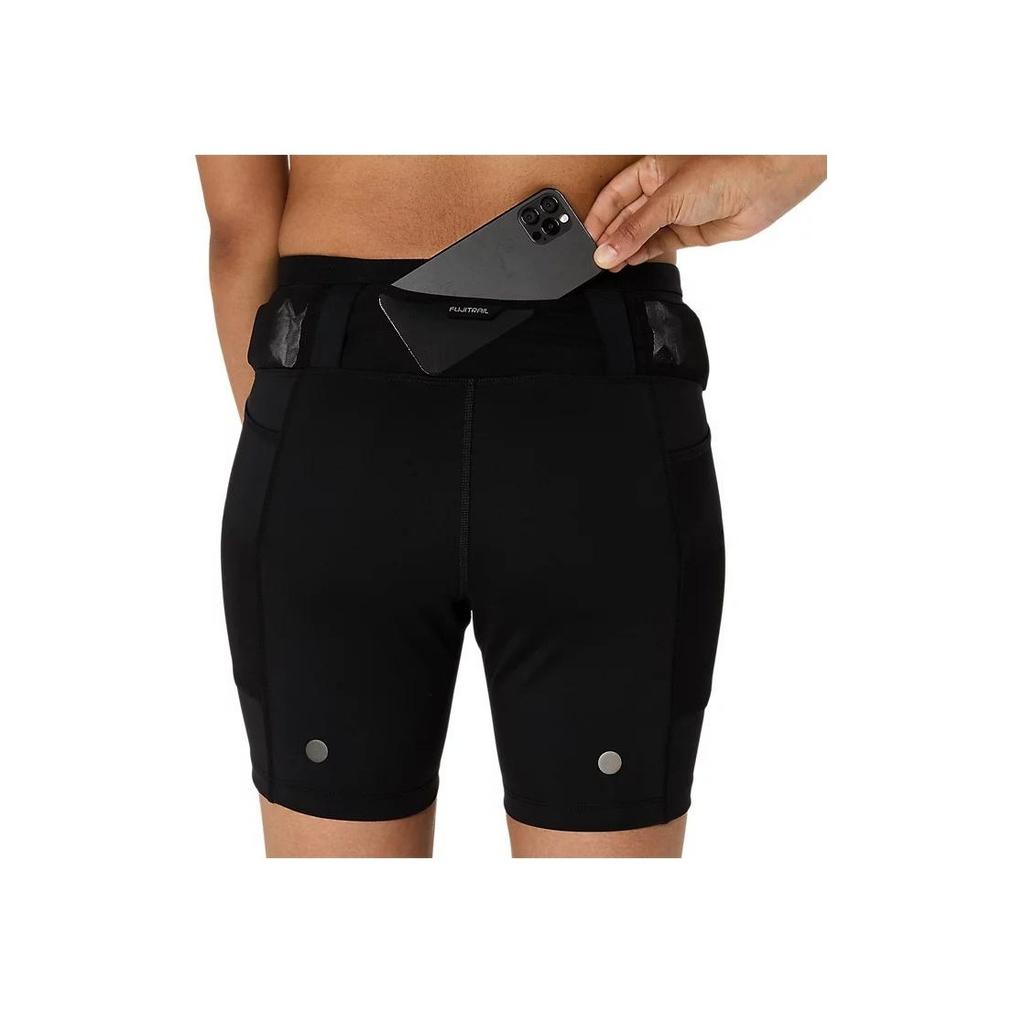 Asics Fujitrail Elite Sprinter Solid Color Quick-Dry Running Shorts Women Shorts Black 2012D204-001