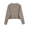 European and American style, new women's clothing, fashionable, versatile, simple button-knitted jacket for cross-border foreign trade