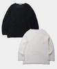 PLACE STUDIO Punched Damage Round Long Sleeve Net Knit_2 Colors