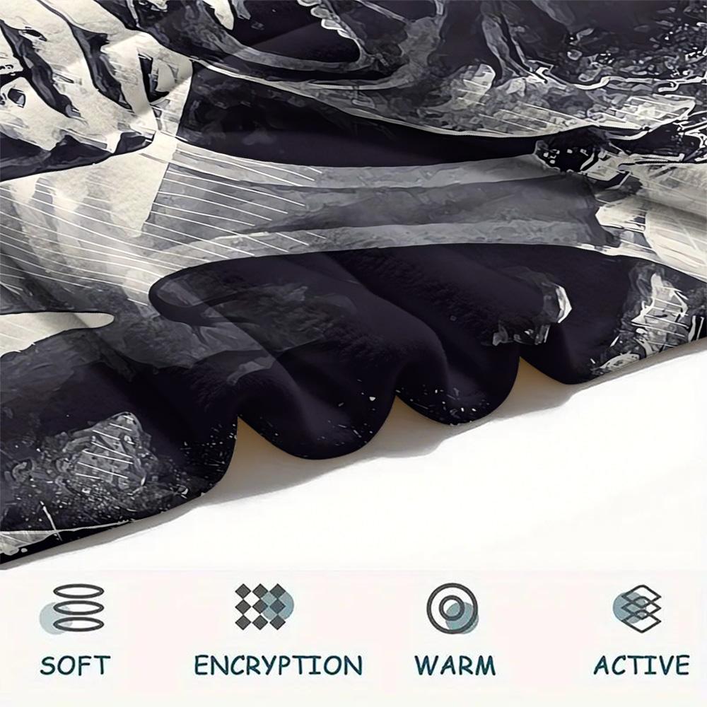 1 Stück Alien Erde Print Flanelldecke, Hohe Qualität, Bequem für alle Jahreszeiten, Heimdekoration, Wärme und Komfort, Perfekt für Weihnachtsgeschenke