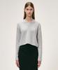 K Current Boucle V-Neck Sweater_Light Gray