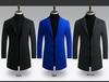 Abrigo Trench de Lana Slim para Hombre Estilo Coreano para Otoño/Invierno 2021