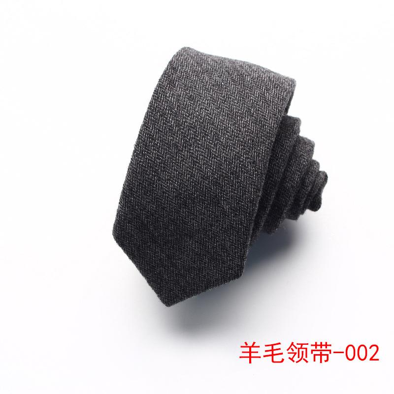 Wool Tie Men'S Striped Plaid Casual Tie Best Man Suit Shirt Accessories Tie