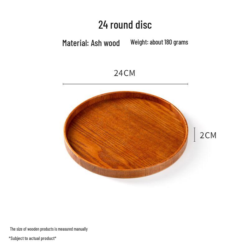 ME Creative Wooden Round Serving Tray