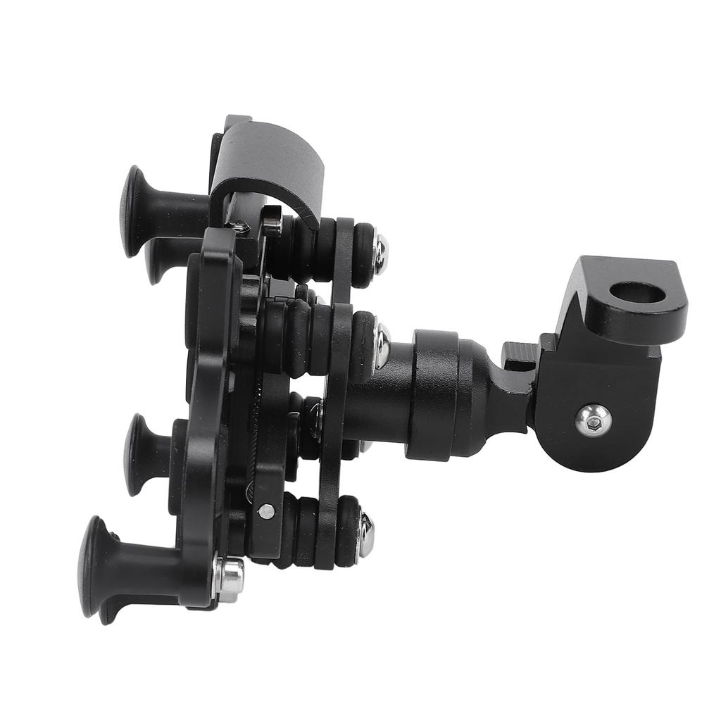 Handyhalterung Aluminiumlegierung Drehbar Stoßabsorbierendes Silikon 5-Klauen-Befestigung Handyhalter für