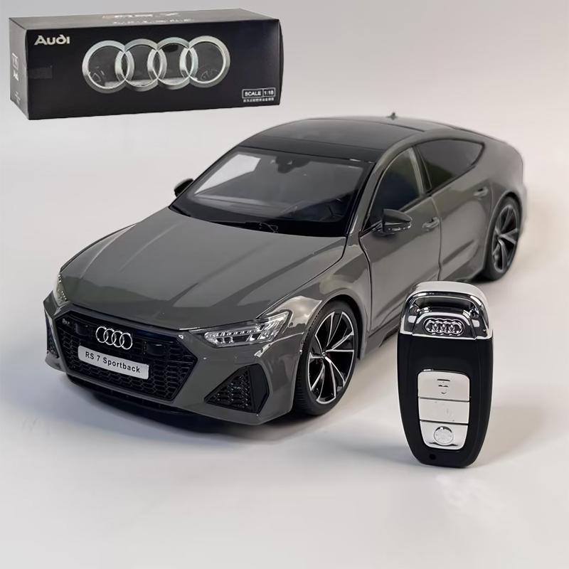 1:18 RS7 Sportback Four Door Coupe Remote Control Alloy Diecast Model Car Hobby Collecting Decorative Gifts Boyfriend Box