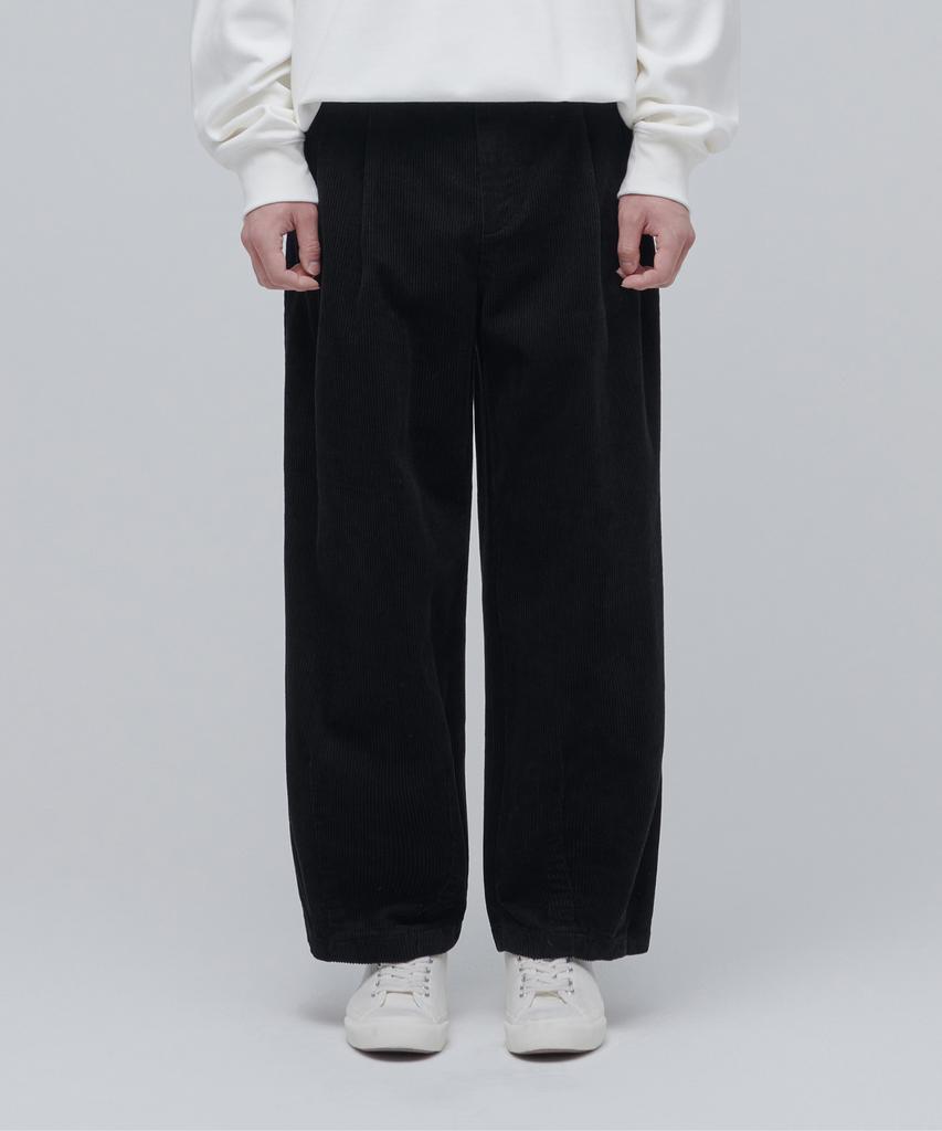Musinsa Standard Corduroy Wide Balloon Pants [Black]