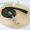 1,2-2,1m Echte Leder Hundeleine mit Haken Haustier Laufen Training Braune Schwarze Farben für Mittlere Große Haustiere Schäferhund Greyhound