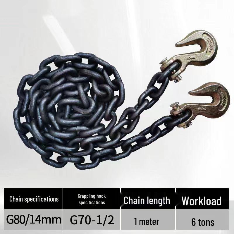 National Standard Manganese Steel Double Lifting Chain Sling Hook for Stones