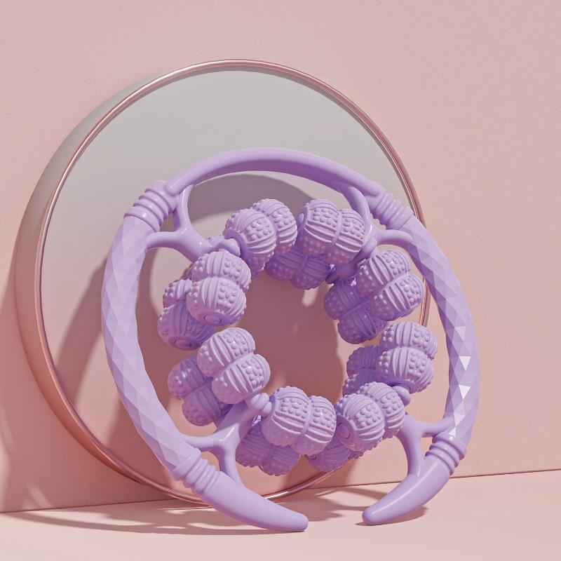 32-Roller Leg Massage Device – Ergonomic Thigh Compression Tool for Muscle Relaxation & Circulation Enhancement