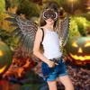 Wings Owl Costume Teens Halloween Bird Cosplay Set Funny Owl Masque Wing Costume For Carnival Performance Party Theater