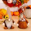 1 piece of Thanksgiving decoration bedroom no face doll goblin Harvest Festival sunflower maple leaf Rudolf dwarf  wall decor