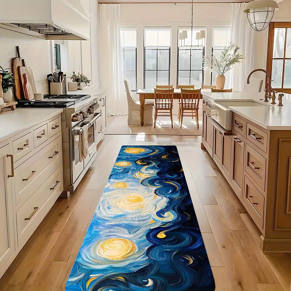 Dywanik Długi Pasek Gwieździste Niebo, Koc Sypialniany Przyłóżkowy, Mata Podłogowa Kuchenna, Mata Korytarzowa, Miękki, Dekoracja Domu