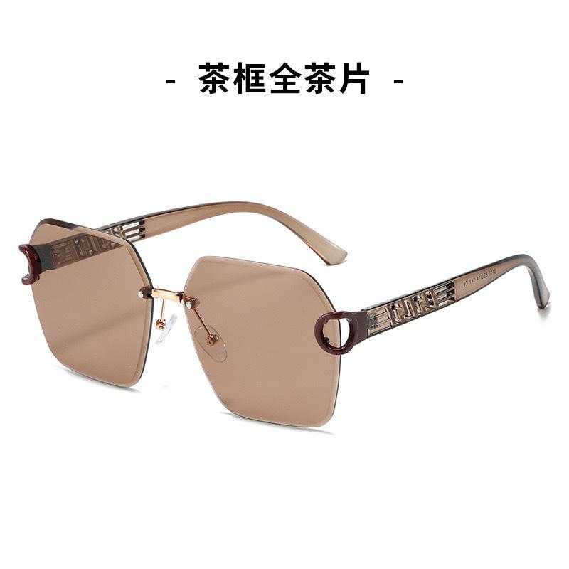 Bezrámové Orezané Nepravidelné Dámske Slnečné Okuliare Uv Ochrana Okuliare Trendy Retro Slnečné Okuliare Pánske