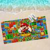 S-Super Cute Style M-Mario Bath Towel Microfiber Soft Water Absorbing Breathable For Girl Kids Decorative Cartoon Beach Towel
